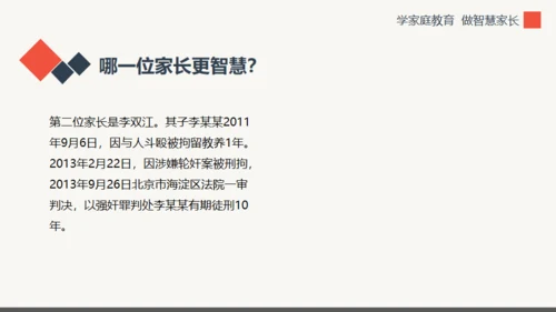学家庭教育做智慧家长通用PPT模板