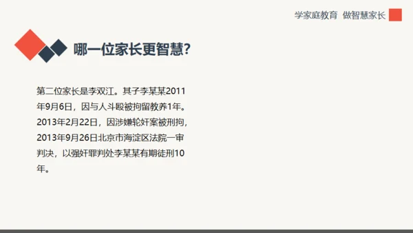 学家庭教育做智慧家长通用PPT模板