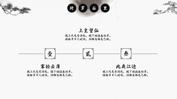 中国风传统诗词介绍通用PPT模板