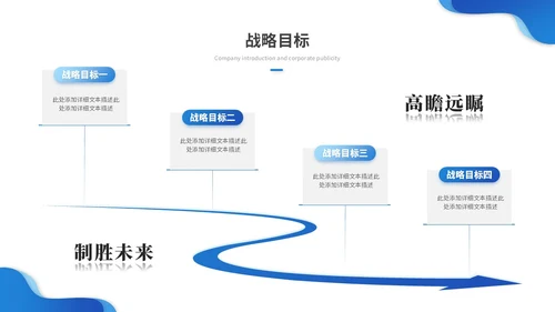 蓝色渐变商务企业介绍公司介绍产品介绍企业宣传ppt模板
