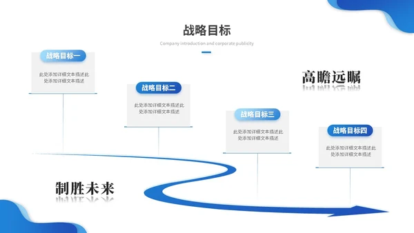 蓝色渐变商务企业介绍公司介绍产品介绍企业宣传ppt模板
