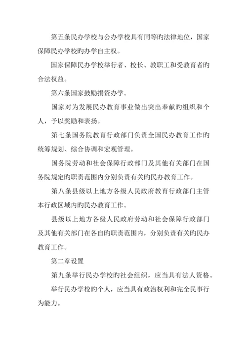教育局民办教育促进法制度.docx