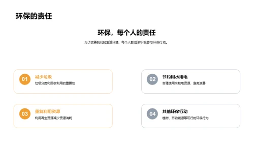 行动起来，生活更绿色
