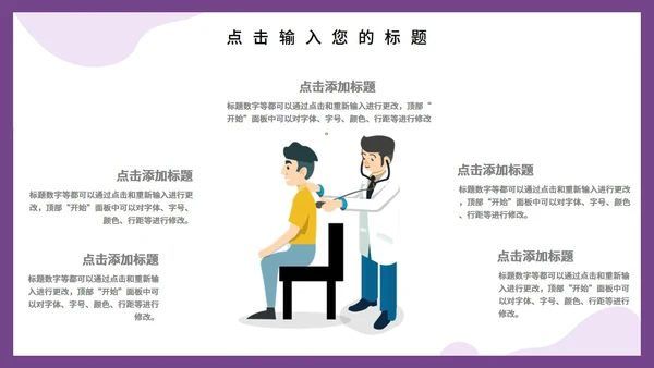 互联网风格医学医疗工作汇报PPT