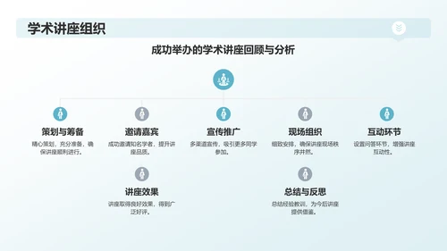 蓝色简约学生会工作总结PPT模板