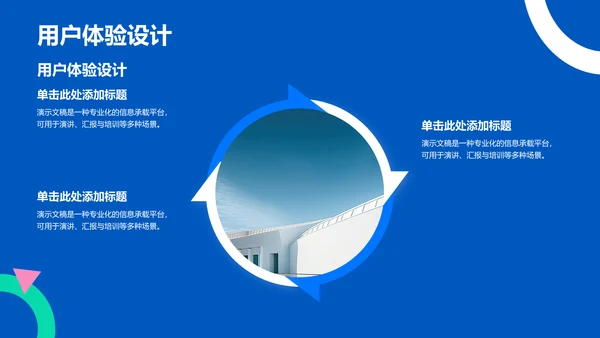 蓝色扁平风学术汇报PPT模板
