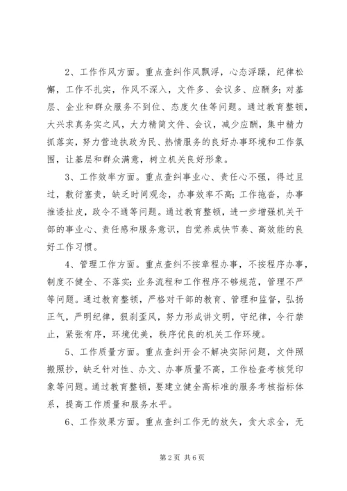 质监局机关开展改进作风提高效率整顿活动实施方案 (2).docx