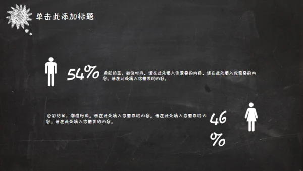 黑板风格创意教学课件通用PPT模板