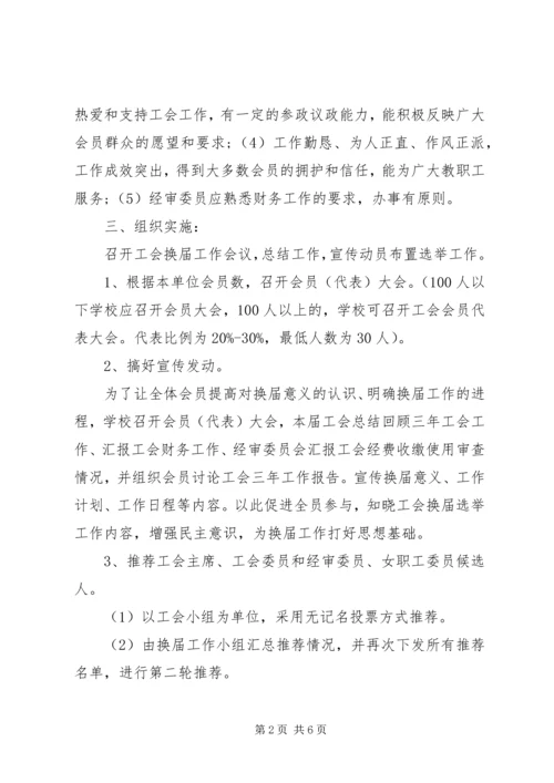 学校工会换届选举请示.docx