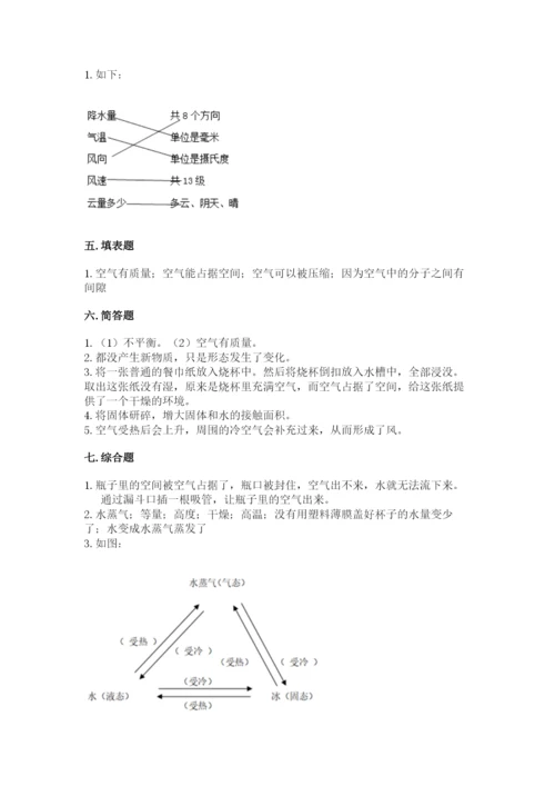 教科版小学三年级上册科学期末测试卷精华版.docx