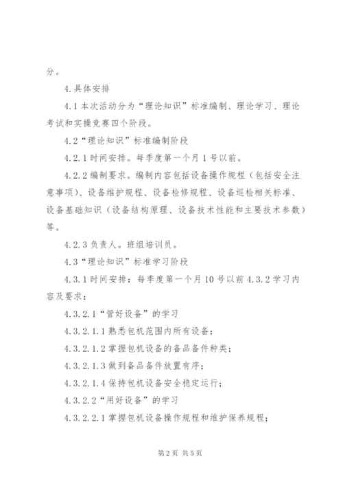 “打基础、强素质、当尖兵”岗位练兵实施方案[1].docx