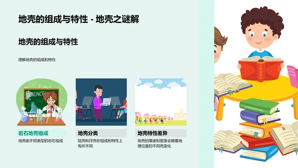 高三地壳构造教学PPT模板