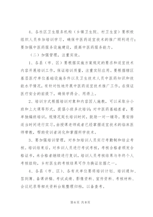 中医药适宜技术推广实施方案 (3).docx