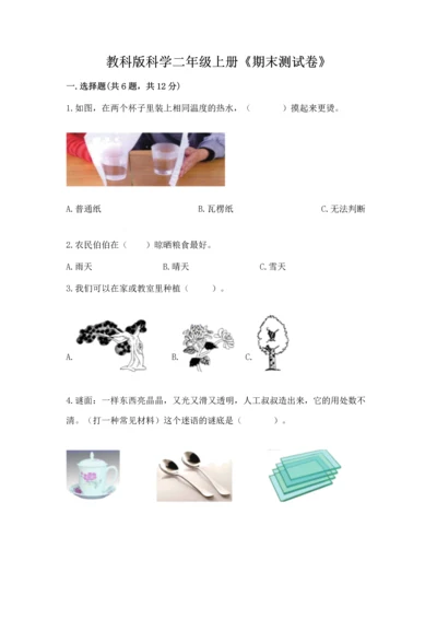 教科版科学二年级上册《期末测试卷》带答案（达标题）.docx