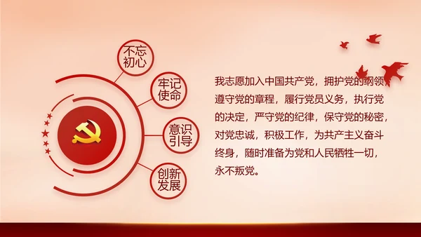 红色大气少先队员入队仪式动态PPT模板