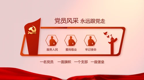 修好党史必修课红色革命党史学习教育PPT动态