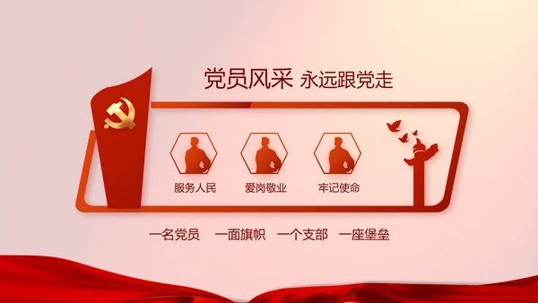 修好党史必修课红色革命党史学习教育PPT动态