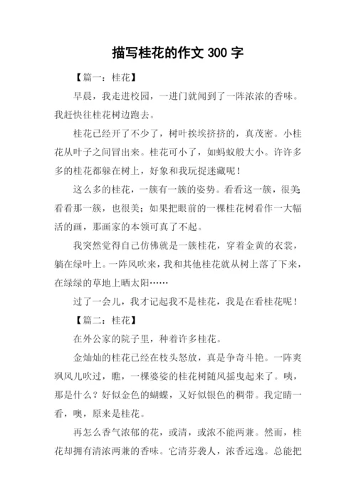 描写桂花的作文300字.docx