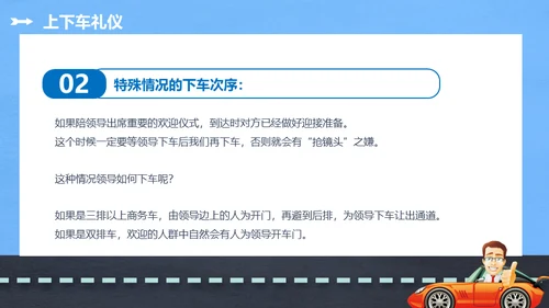 商务礼仪乘车礼仪培训通用PPT模板