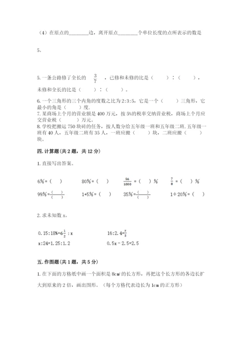 大同市城区六年级下册数学期末测试卷推荐.docx