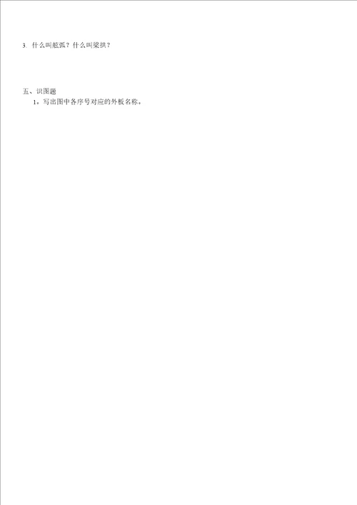 船体结构习题