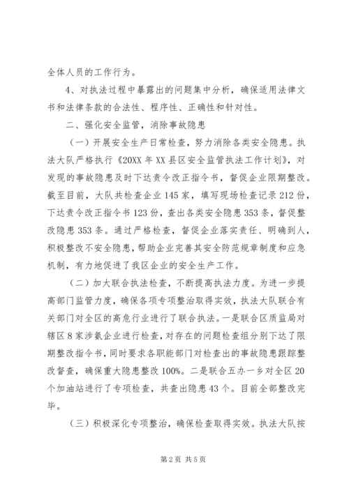 执法大队半年工作总结和计划.docx