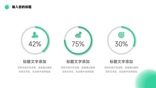 绿色潮流时尚年终总结汇报PPT模板