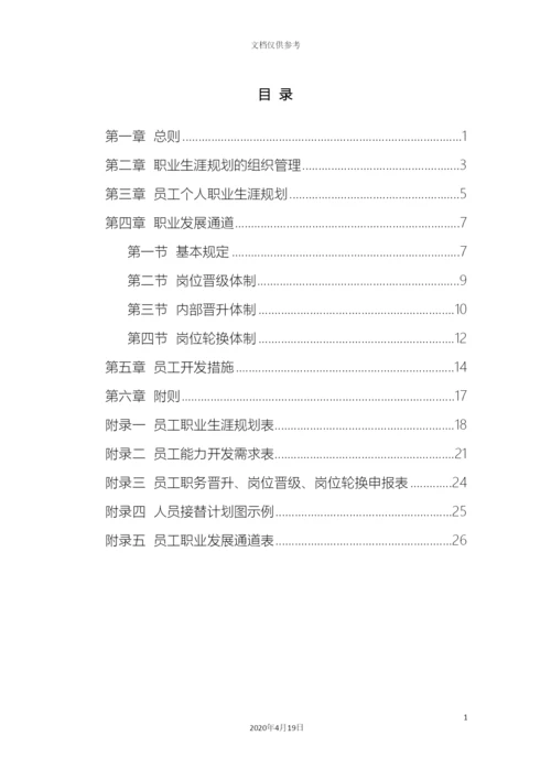 公司员工职业发展规划方案.docx