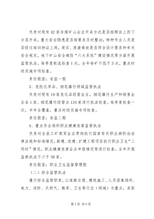 监管执法年终工作计划.docx