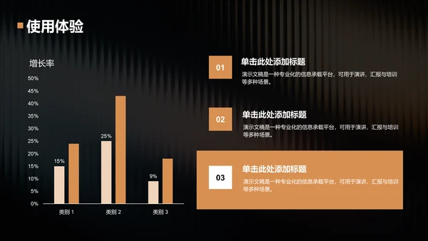 橙色渐变风通用行业营销路演PPT模板