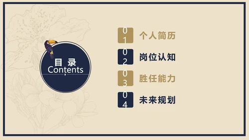 创意唯美个人求职竞聘简历ppt模板