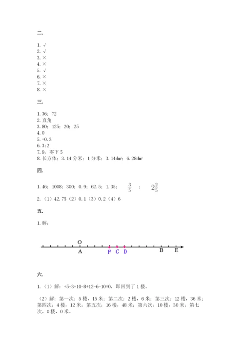 最新苏教版小升初数学模拟试卷【名师系列】.docx