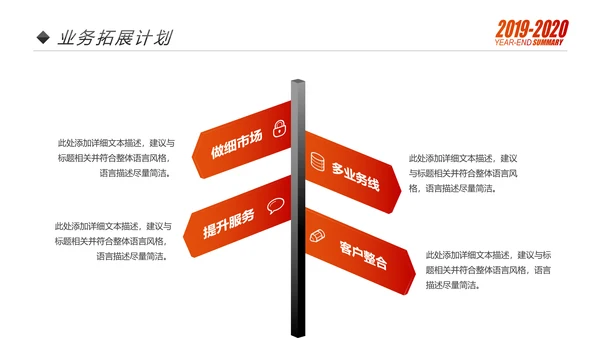 梦想2020年终总结述职报告工作计划PPT模板