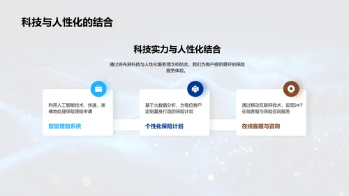 科技助力保险革新PPT模板