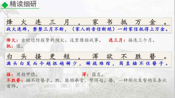 26 诗词五首《春望》课件
