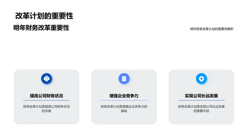 财务改革年度报告PPT模板