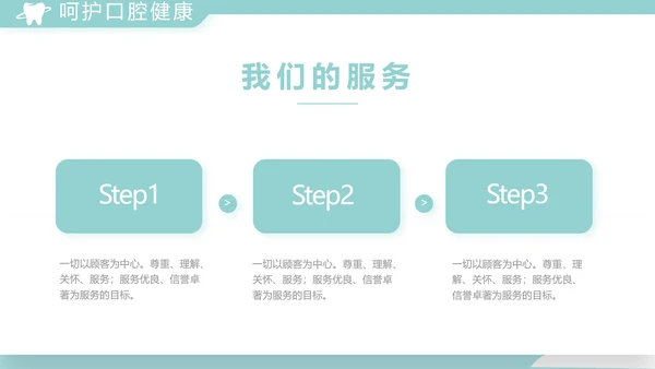 蓝色医疗牙科工作总结汇报计划PPT