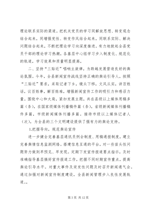 二○○四年度宣传思想工作总结.docx