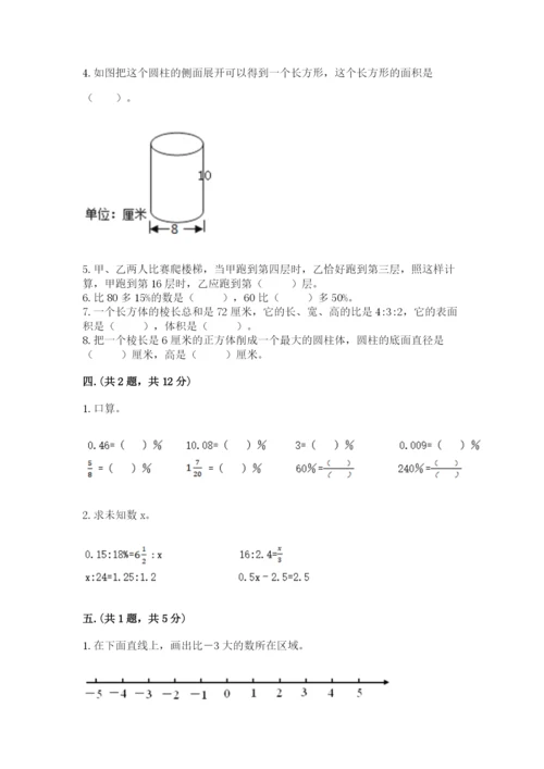 小学毕业班数学检测题及参考答案【能力提升】.docx