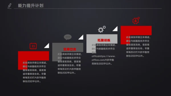黑色质感工作总结计划汇报演示通用PPT模板
