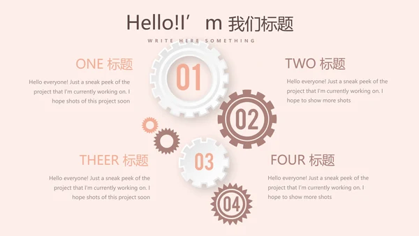 时尚创意微立体述职报告商务通用PPT动态模板
