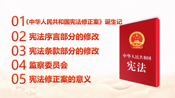 学习宪法尊崇宪法新宪法聚焦两会PPT模板