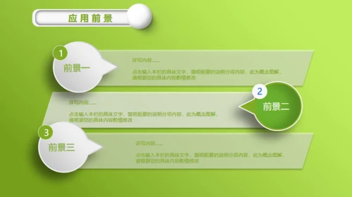 嫩绿清新微立体小花毕业答辩通用PPT模板