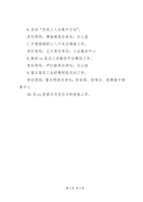 乡镇总工会月度工作安排.docx