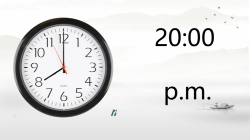 Unit 2 What time is it? Part A  Let's  learn 课件(共6
