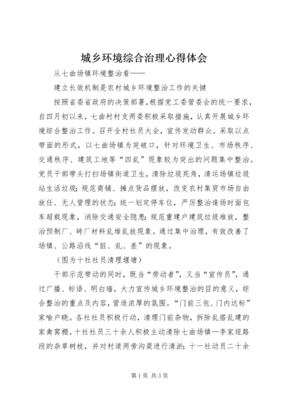 城乡环境综合治理心得体会_2.docx