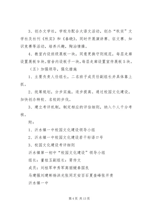 胡集X中校园文化建设实施方案 (2).docx