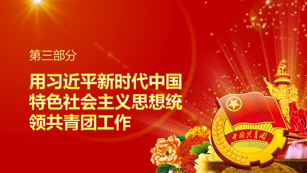 中国共青团十八大精神学习解读PPT模板