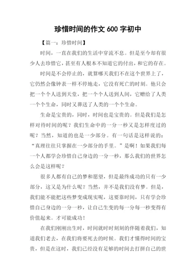 珍惜时间的作文600字初中.docx