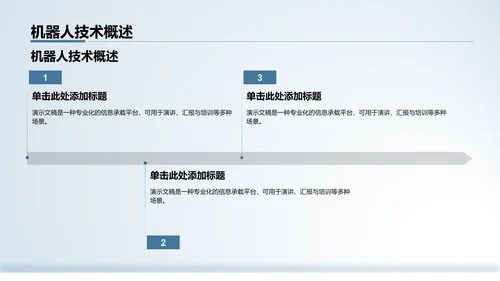 蓝色科技风PPT模板